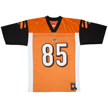 2005-06 Cincinnati Bengals C.Johnson #85 Reebok Replica Alternate Jersey - 8/10 - (L)