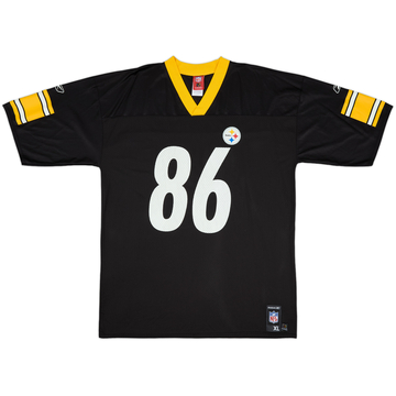 2005-06 Pittsburgh Steelers Ward #86 Reebok Replica Home Jersey - 8/10 - (XL)