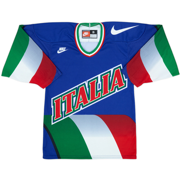 1996 Italy National Hockey Team Nike Home Jersey - 9/10 - (S)