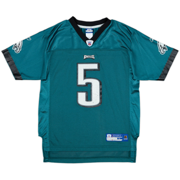 Camiseta Reebok de campo de local de los Philadelphia Eagles McNabb #5 2005-06 - 7/10 - (L. Niños)