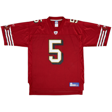 2002-03 San Francisco 49ers Garcia #5 Reebok On Field Home Jersey - 8/10 - (L)