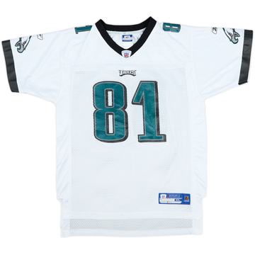 2005-06 Philadelphia Eagles Owens #81 Reebok On Field Away Jersey - 9/10 - (XL.Boys)