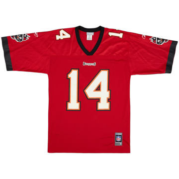 2001 Tampa Bay Buccaneers B.Johnson #14 Reebok Home Jersey - 8/10 - (M)