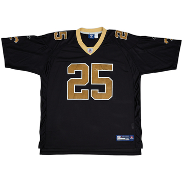 2008-10 New Orleans Saints Bush #25 Reebok On Field Home Jersey - 7/10 - (XXL)