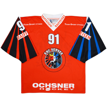 2000-02 EHC Sensee #91 Ochsner Hockey Home Jersey - 8/10 - (XL)