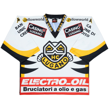 2000-01 HC Lugano Kappa Signed Home Jersey - 7/10 - (XL)