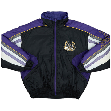 1996-98 Baltimore Ravens Pro Player Reversible Rain Coat - 7/10 - (XL)