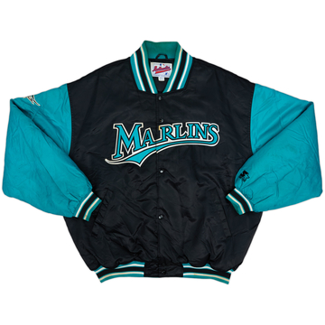 1993-99 Florida Marlins Starter Satin Varsity Jacket - 8/10 - (XXL)
