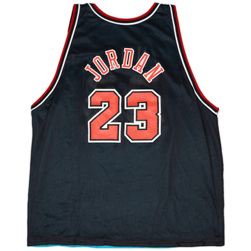 1997-98 Chicago Bulls/Detroit Pistons Jordan #23/Hill #33 Champion Jersey (Reversible) XL