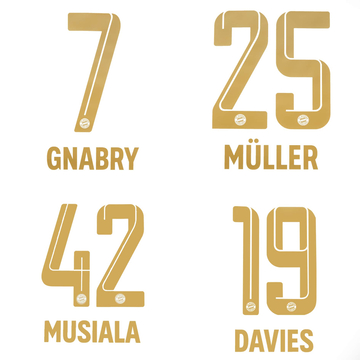 2021-23 Bayern Munich Away Name Set