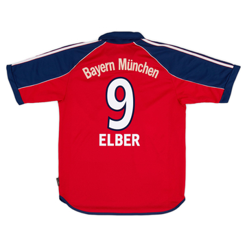 1999-01 Bayern Munich Home Shirt Elber #9 - 6/10 - (S)