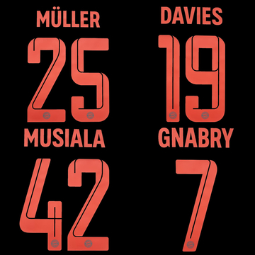 2022-23 Bayern Munich Third Name Set