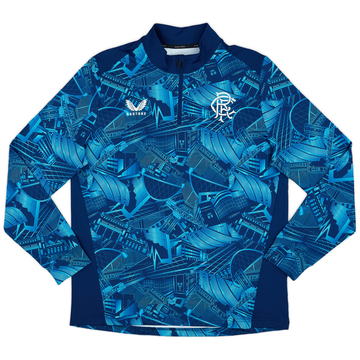 2023-24 Rangers Castore 1/4 Zip Stadium Graphic Top - 7/10
