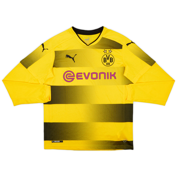 2017-18 Borussia Dortmund Home L/S Shirt - 8/10 - (L.Boys)