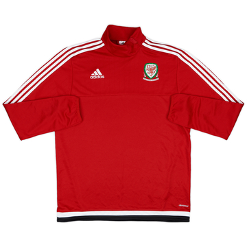 2016-17 Wales adidas 1/4 Zip Training Top - 9/10 - (L)