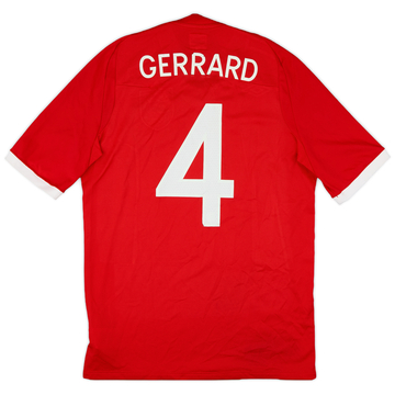 2010-11 England Away Shirt Gerrard #4 - 6/10 - (M)