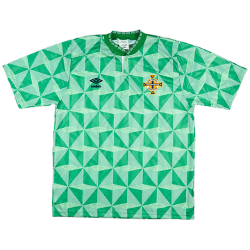 1990-92 Northern Ireland Home Shirt - 8/10 - (L)