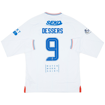 2023-24 Rangers Match Issue Away L/S Shirt Dessers #9
