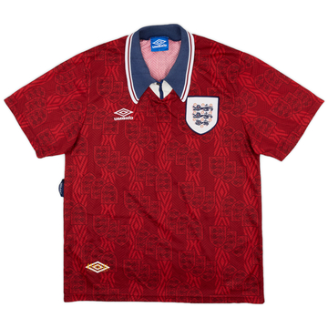 1993-95 England Away Shirt - 8/10 - (L)