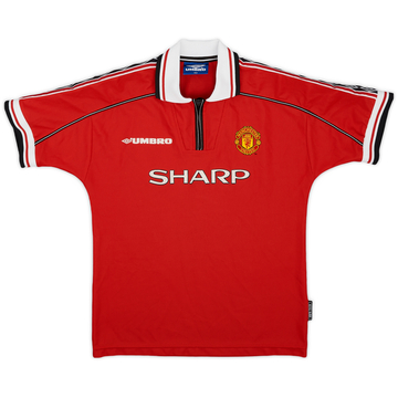 1998-00 Manchester United Home Shirt - 8/10 - (L.Boys)
