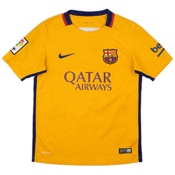 2015-16 Barcelona Away Shirt - 8/10 - (M.Boys)