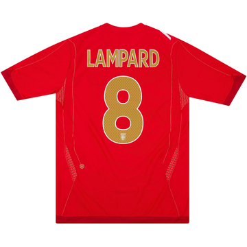 2006-08 England Away Shirt Lampard #8VS