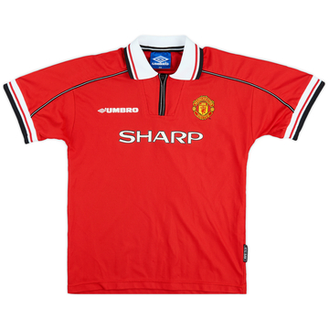 1998-00 Manchester United Home Shirt - 9/10 - (L.Boys)