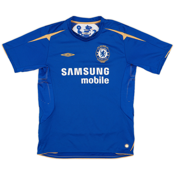 2005-06 Chelsea Centenary Home Shirt - 8/10 - (L.Boys)