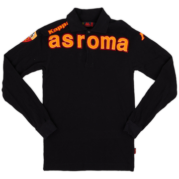 2009-10 Roma Kappa Polo L/S Shirt - 8/10 - (XS)