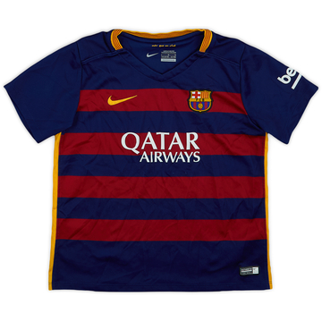 2015-16 Barcelona Home Shirt - 7/10 - (S.Boys)