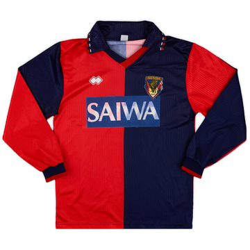 1991-92 Genoa Home L/S Shirt #9 - 6/10 - (S)