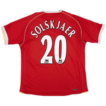 2006-07 Manchester United Home Shirt Solskjaer #20 - 5/10 - (L)
