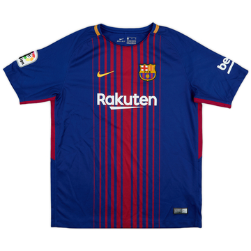 2017-18 Barcelona Home Shirt - 9/10 - (XL.Boys)