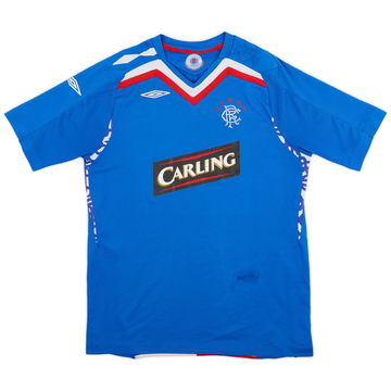2007-08 Rangers Home Shirt - 5/10 - (XL.Boys)