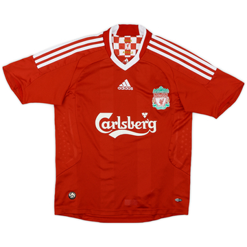 2008-10 Liverpool Home Shirt - 7/10 - (L.Boys)