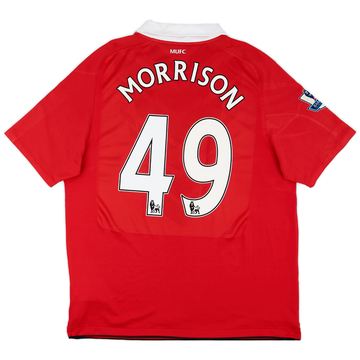 2010-11 Manchester United Home Shirt Morrison #49 - 7/10 - (XL)