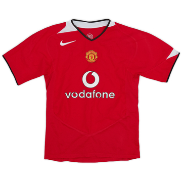 2004-06 Manchester United Home Shirt - 7/10 - (M.Boys)