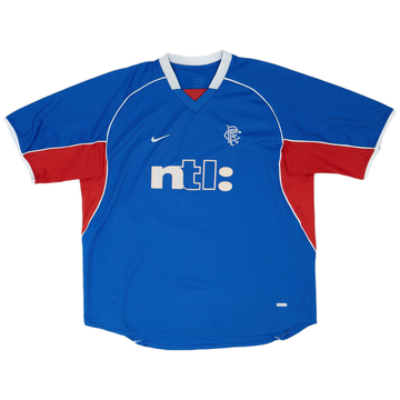2001-02 Rangers Home Shirt - 7/10 - (3XL)