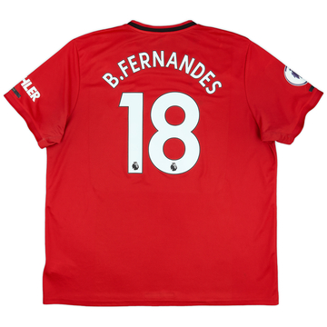 2019-20 Manchester United Home Shirt B.Fernandes #18 - 5/10 - (XXL)