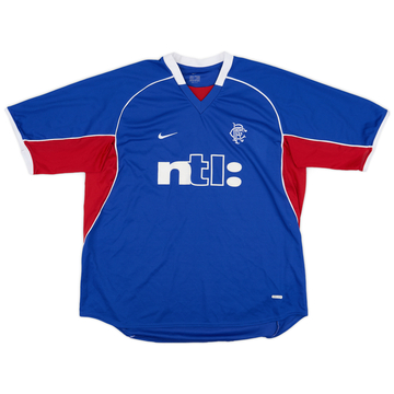 2001-02 Rangers Home Shirt - 8/10 - (XL)