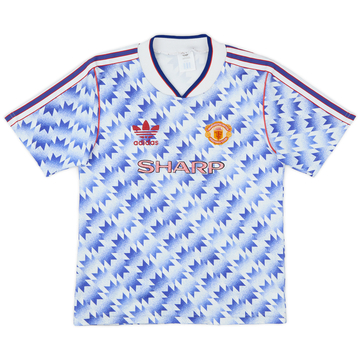 1990-92 Manchester United Away Shirt - 8/10 - (M.Boys)