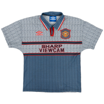 1995-96 Manchester United Away Shirt - 8/10 - (L.Boys)