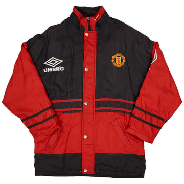 1996-97 Manchester United Umbro Padded Bench Coat - 6/10 - (M)