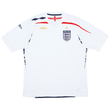 2007-09 England Home Shirt - 5/10 - (XL)