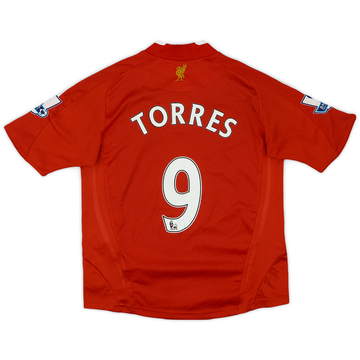 2008-10 Liverpool Home Shirt Torres #9 - 6/10 - (S.Boys)