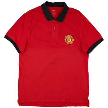 2010-11 Manchester United Nike Polo Shirt - 8/10 - (L)