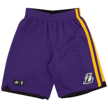 2015-16 LA Lakers adidas Training Shorts - 9/10 - (M)