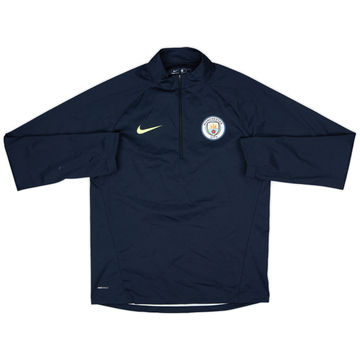 2018-19 Manchester City Nike 1/4 Zip Drill Top - 10/10 - (M)