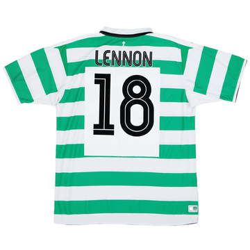 2004-05 Celtic Home Shirt Lennon #18 - 7/10 - (XL)