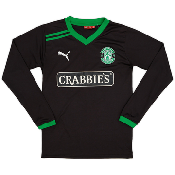 2011-12 Hibernian Away L/S Shirt - 8/10 - (S)